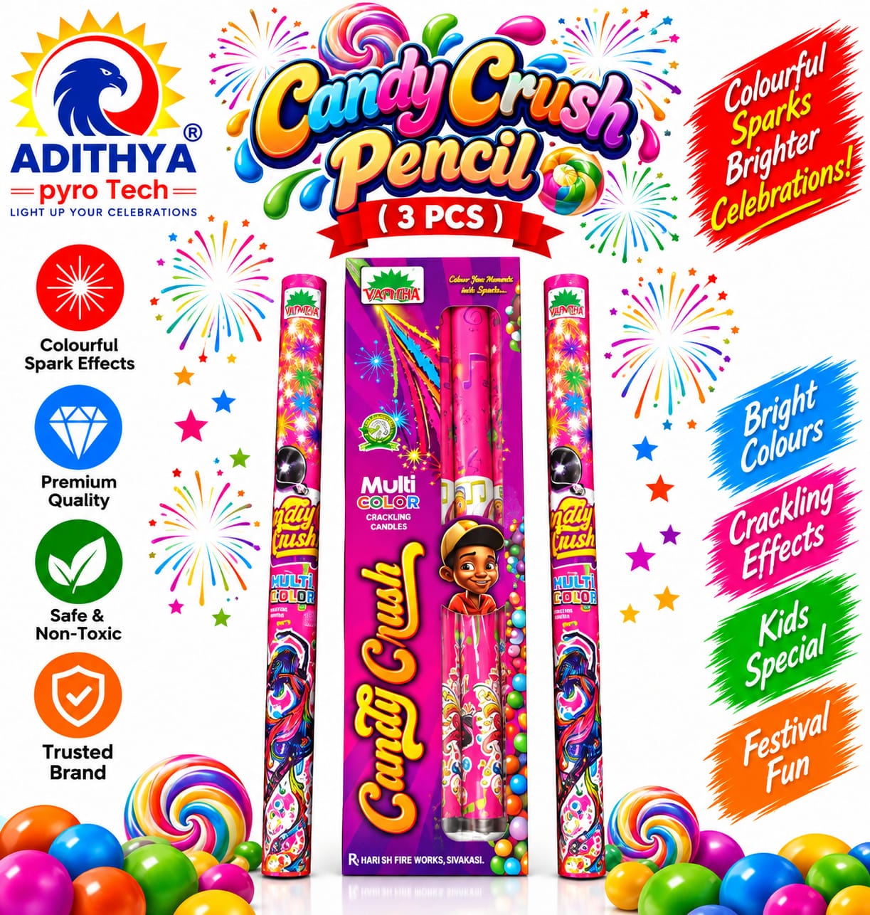 Candy Cruse Pencil